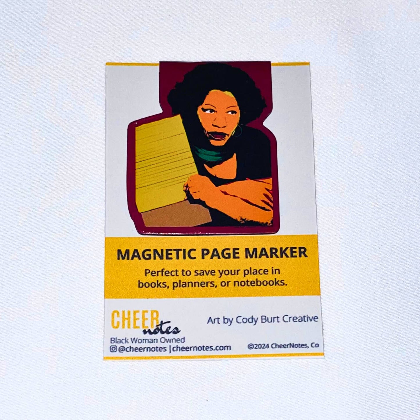 Toni Morrison Magnetic Page Marker Bookmarks | Black History