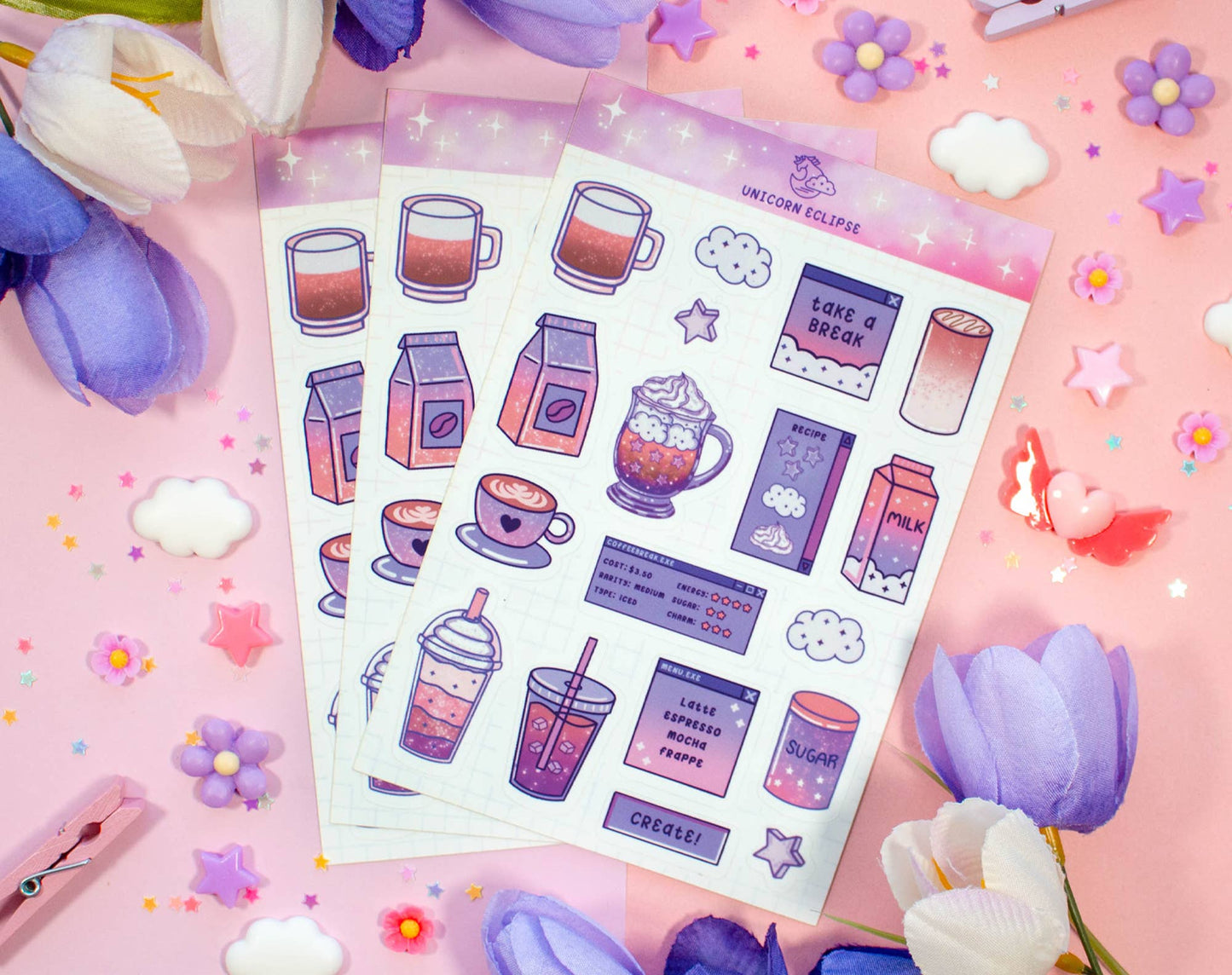 Coffee Shop Sticker Sheet