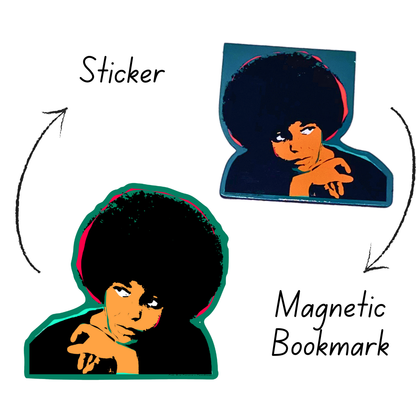 Angela Davis Magnetic | Page Marker Bookmarks