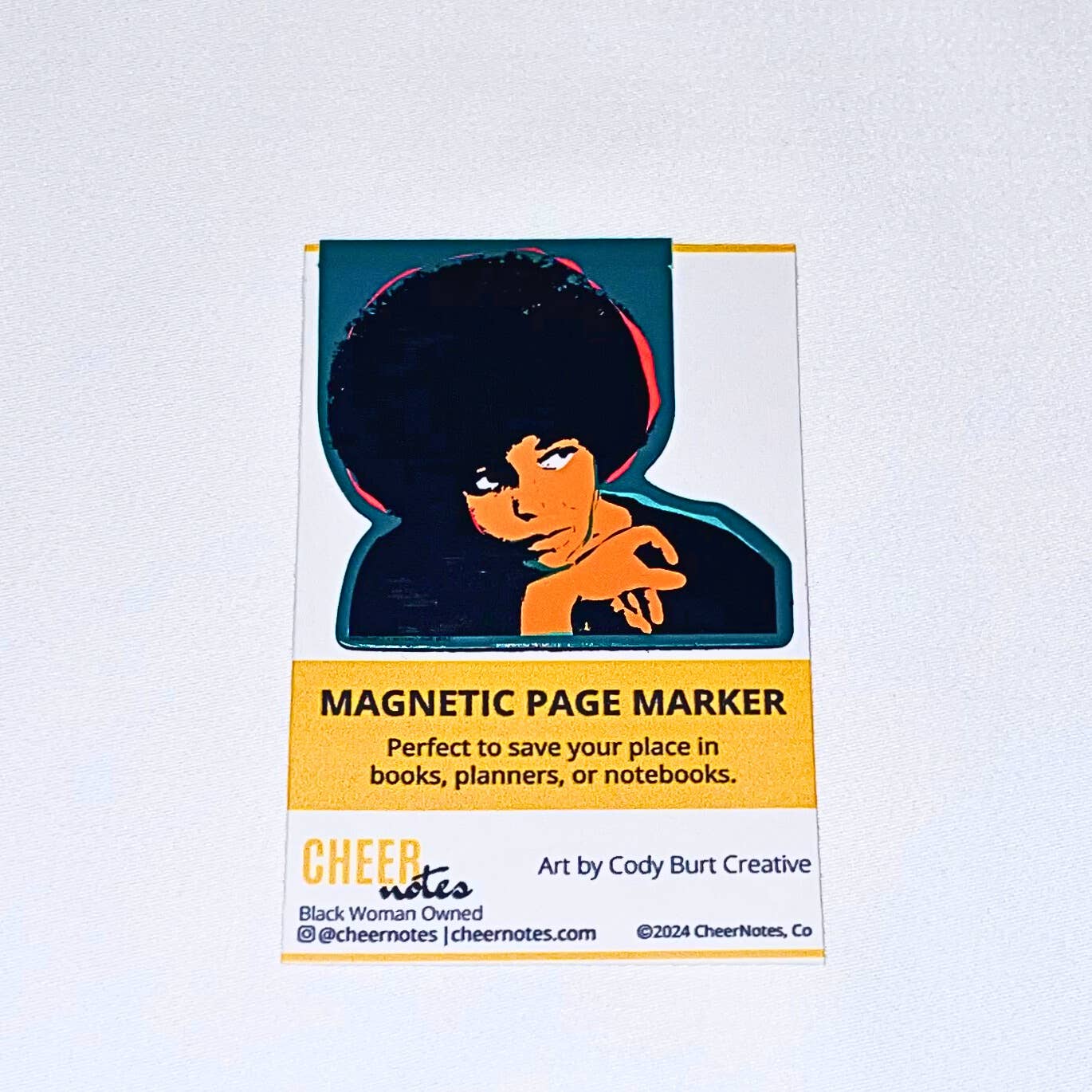 Angela Davis Magnetic | Page Marker Bookmarks