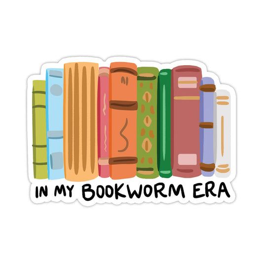 Bookworm Era Vinyl Sticker - Perfect for Bookstores: No packaging - sent loose