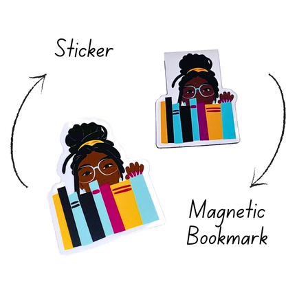 Book Shelf Magnetic Page Marker | Bookmarks |Black Literature