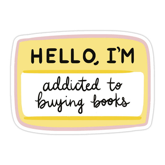 Buying Books Vinyl Sticker - Perfect for Bookstores