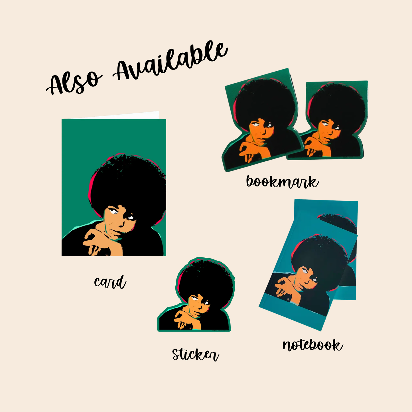 Angela Davis Magnetic | Page Marker Bookmarks