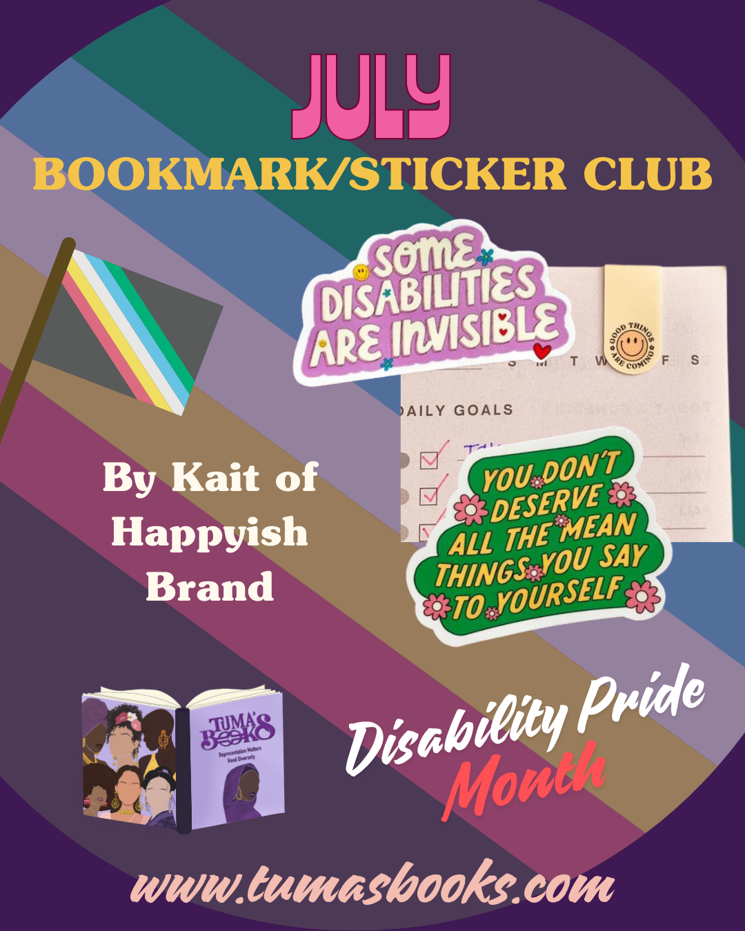 Monthly Bookmark & Stickers Club Subscription