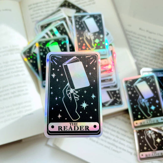 The Reader Holographic Tarot Sticker