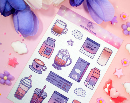 Coffee Shop Sticker Sheet