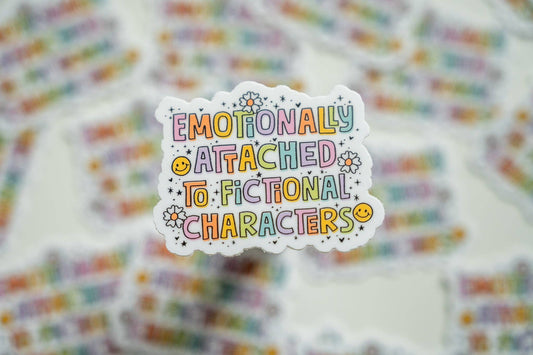 Emotionally Attached to Fictional Characters Mini Vinyl Sticker