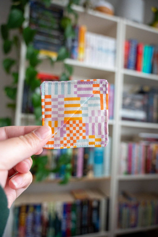 Multi-Colored Checkered Book Corner Bookmark