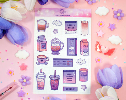 Coffee Shop Sticker Sheet