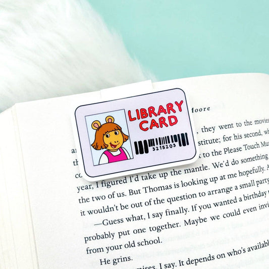 Little Sister Library Card Magnetic Bookmark - Tuma's Books